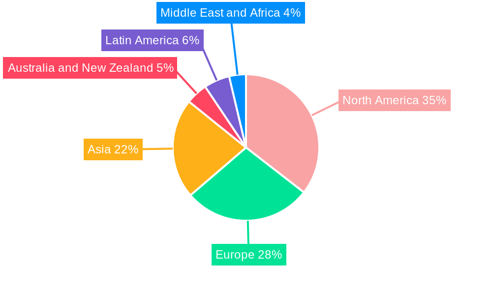 3D Audio Market Market Share by Region - Global Geographic Distribution