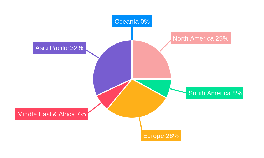 AC Backward Centrifugal Fan Market Share by Region - Global Geographic Distribution