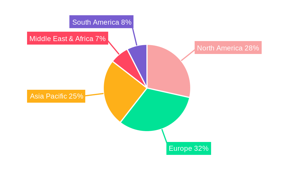 Alloy Wheel Refurbishment Market Share by Region - Global Geographic Distribution