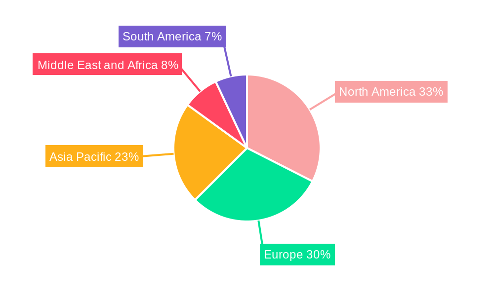 Anal Cancer Market Market Share by Region - Global Geographic Distribution