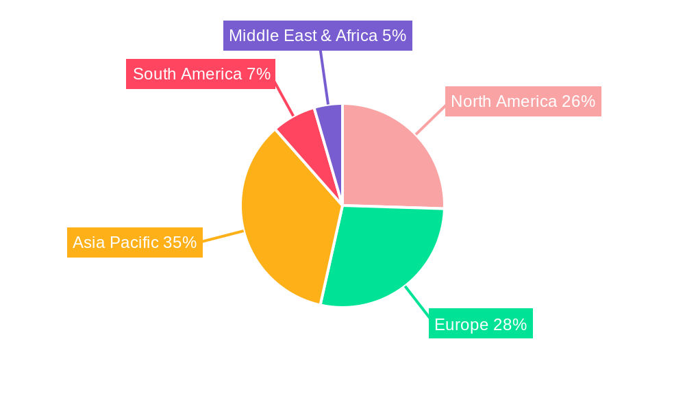 Automotive Emblem Market Share by Region - Global Geographic Distribution
