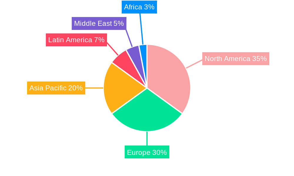 Aviation Headsets Market Market Share by Region - Global Geographic Distribution