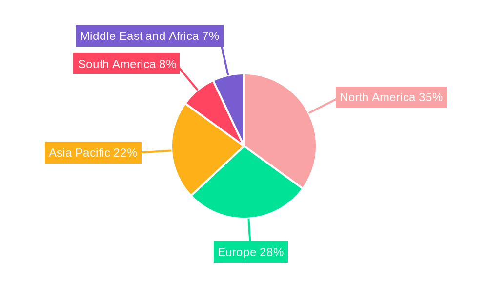 Bleisure Travel Market Market Share by Region - Global Geographic Distribution