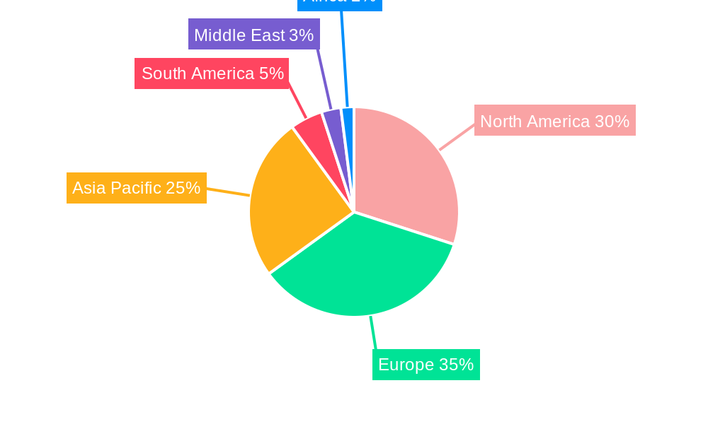 Cafe and Bar Market Market Share by Region - Global Geographic Distribution