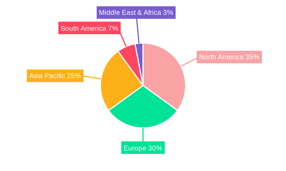 Chocolate Milk Market Market Share by Region - Global Geographic Distribution