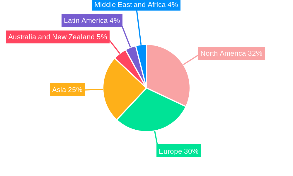 Cleanroom Technology Market Market Share by Region - Global Geographic Distribution