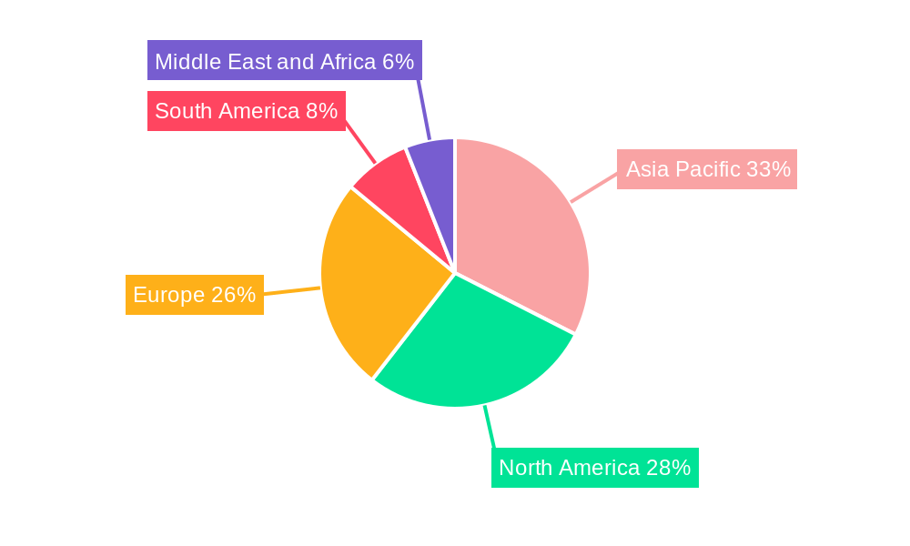 Cold Insulation Market Market Share by Region - Global Geographic Distribution