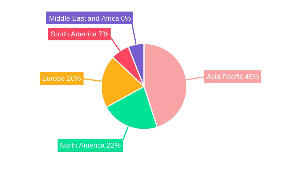 Cryolite Market Market Share by Region - Global Geographic Distribution