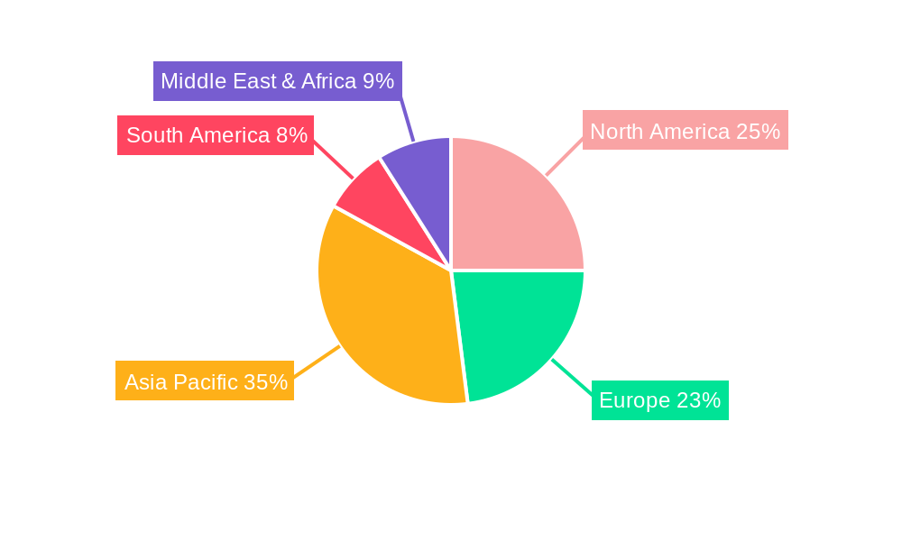 Cyclohexanecarboxylic Acid Market Share by Region - Global Geographic Distribution