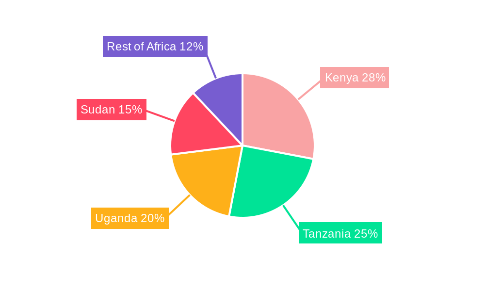 East Africa Diesel Genset Market Market Share by Region - Global Geographic Distribution