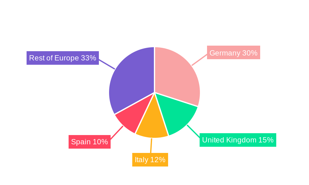 Europe Airbag Systems Market Market Share by Region - Global Geographic Distribution