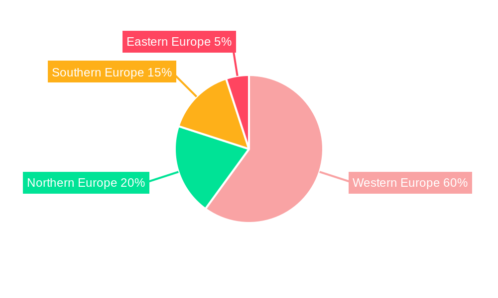 Europe Asset Management Market Market Share by Region - Global Geographic Distribution