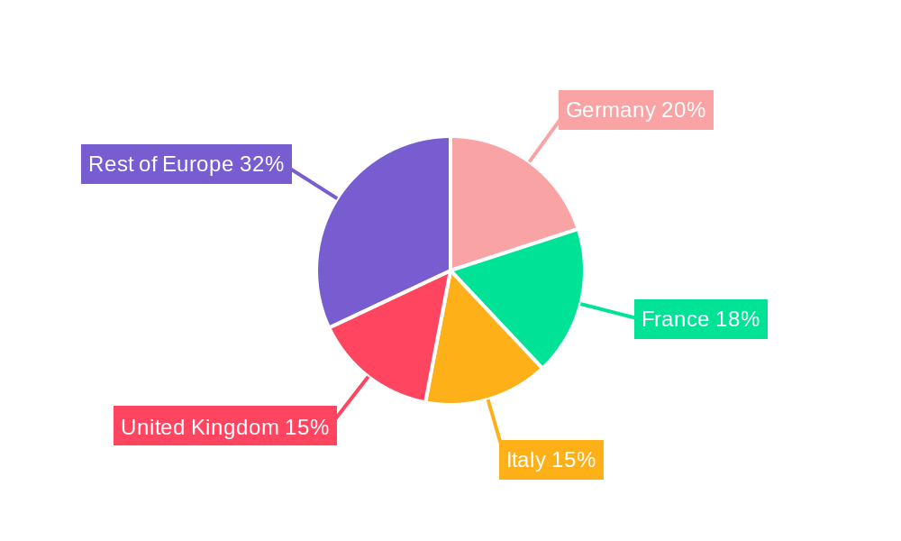 Europe Luxury Hotel Market Market Share by Region - Global Geographic Distribution