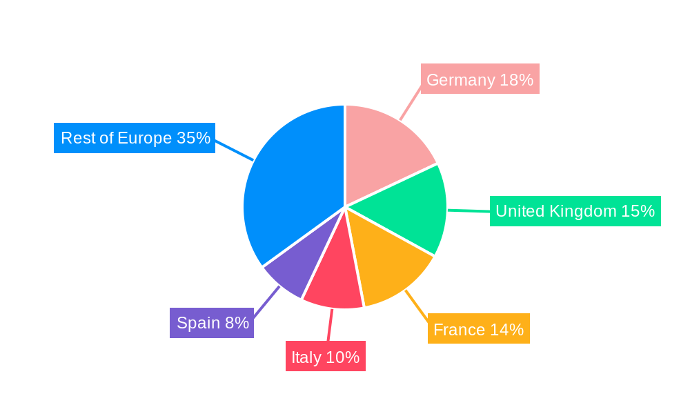 European DNA Testing Industry Market Share by Region - Global Geographic Distribution
