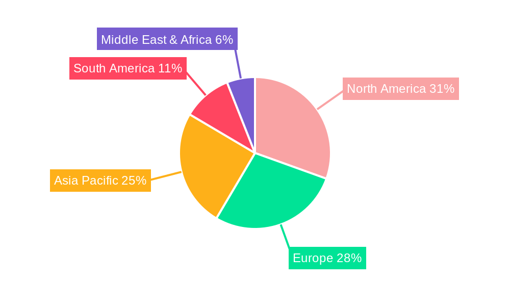 Forestry Machinery Market Market Share by Region - Global Geographic Distribution
