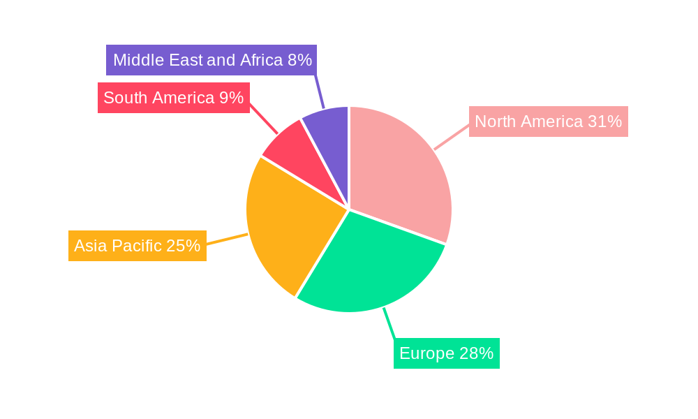 Frozen Desserts Market Market Share by Region - Global Geographic Distribution