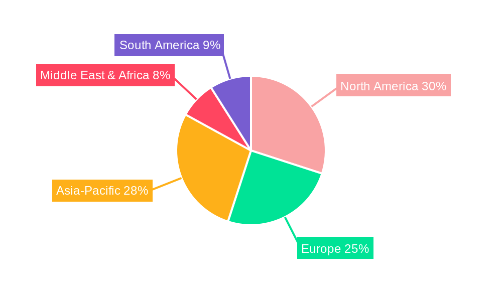 Glass Insulation Market Market Share by Region - Global Geographic Distribution