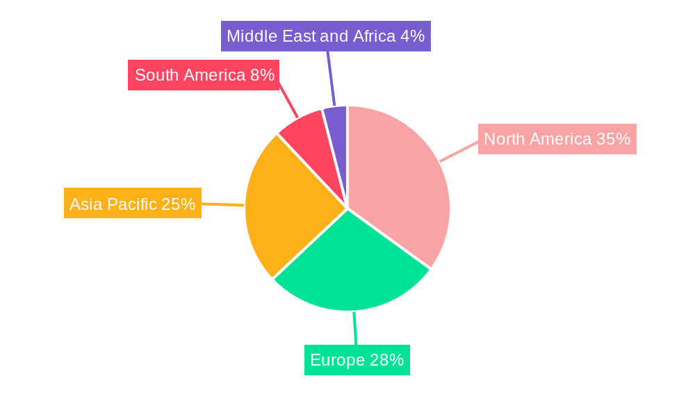 Hand Sanitizer Market Market Share by Region - Global Geographic Distribution