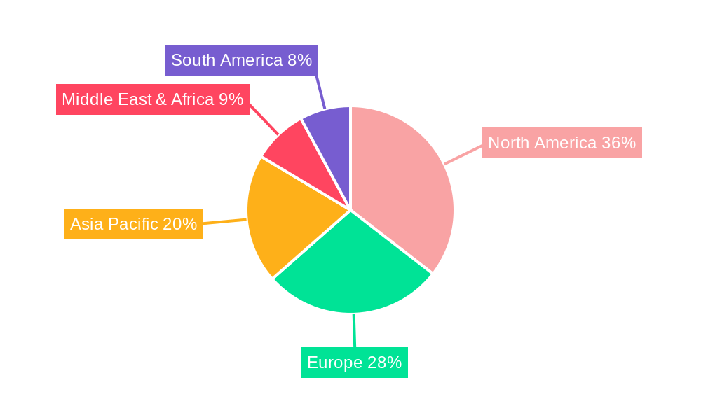 Helicopter Based Transportation Market Share by Region - Global Geographic Distribution