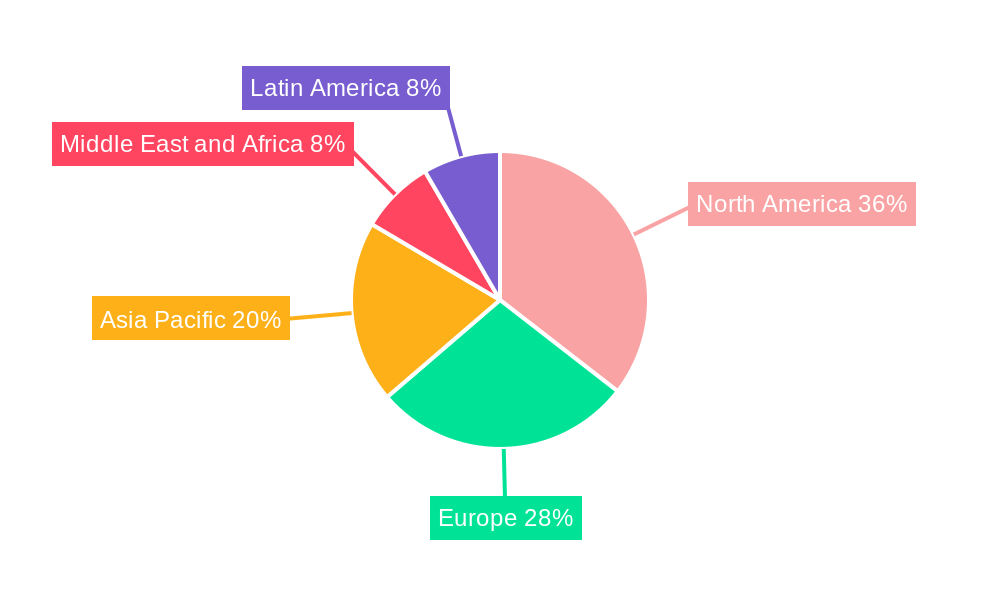 Helicopter Tourism Industry Market Share by Region - Global Geographic Distribution