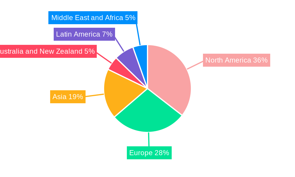 Influencer Marketing Market Market Share by Region - Global Geographic Distribution