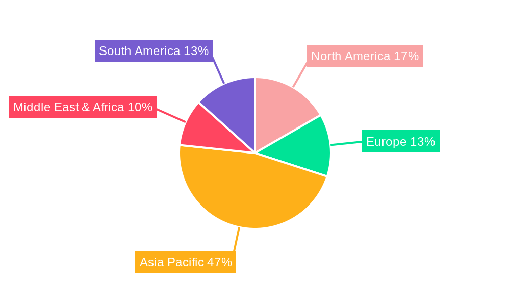 Internet Celebrity Incubation Market Share by Region - Global Geographic Distribution