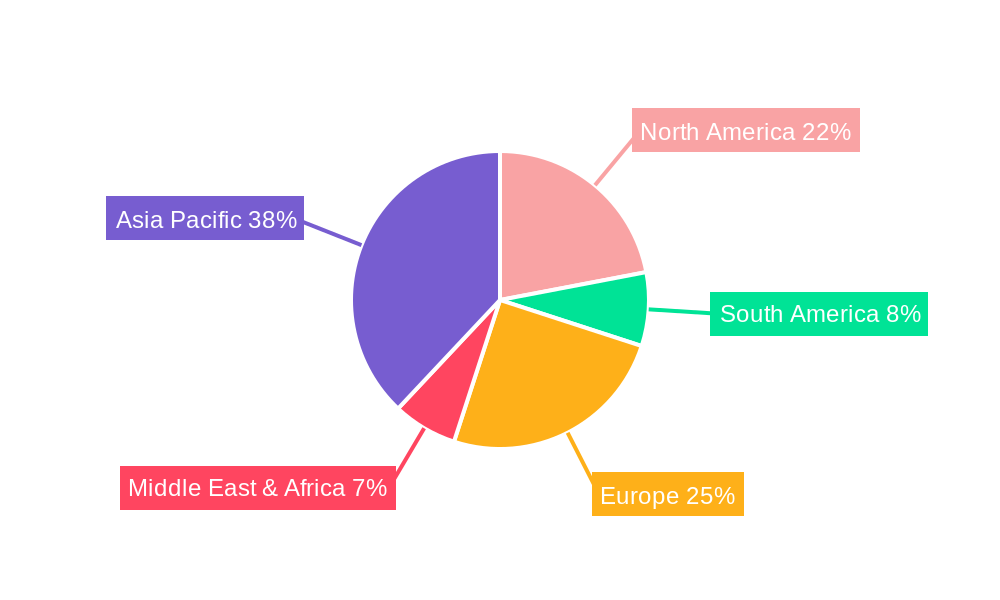 Jelly Mask Market Share by Region - Global Geographic Distribution