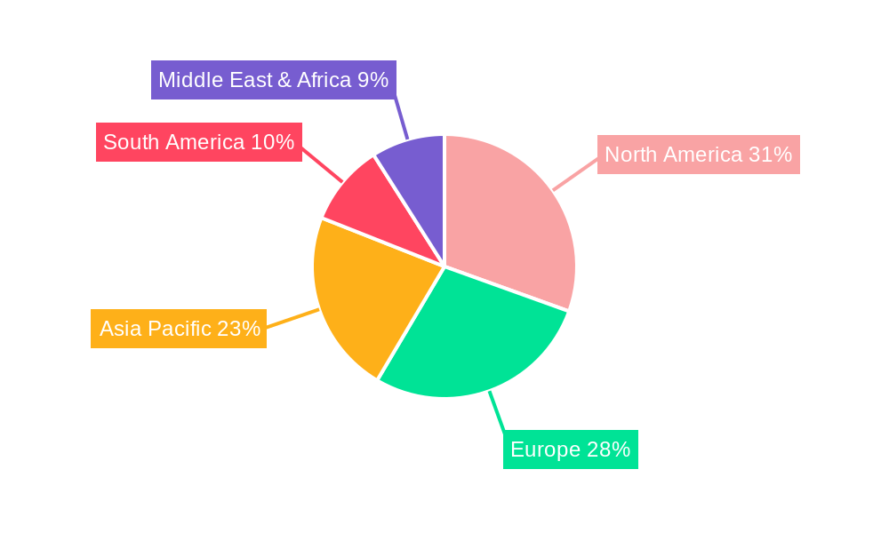 Kitchen Appliances Market Market Share by Region - Global Geographic Distribution