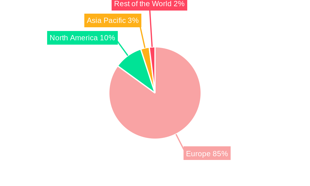 Luxembourg E-bike Market Market Share by Region - Global Geographic Distribution