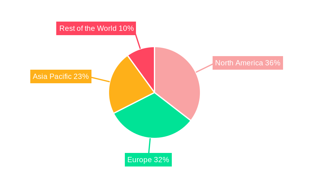 Luxury Car Rental Market Market Share by Region - Global Geographic Distribution