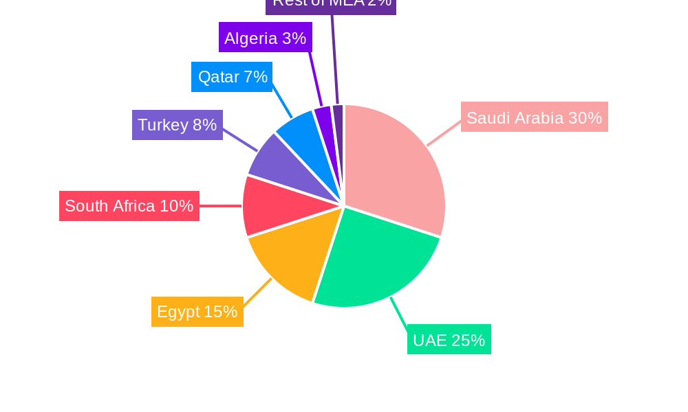 MEA Business Jet Market Market Share by Region - Global Geographic Distribution