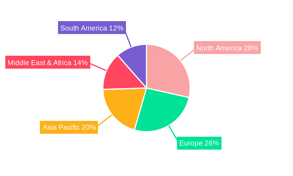 Maritime Security Market Market Share by Region - Global Geographic Distribution