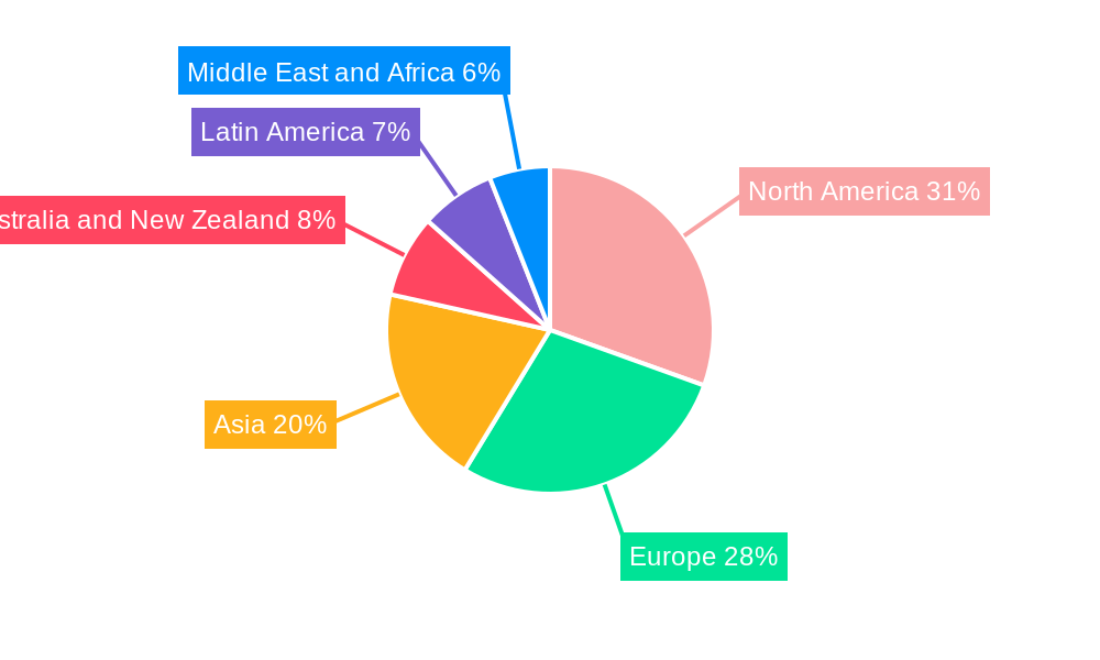 Mooring Line Connector Market Market Share by Region - Global Geographic Distribution