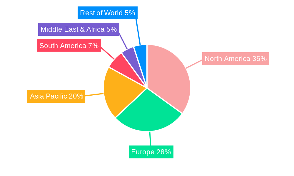 Pet Treats Market Market Share by Region - Global Geographic Distribution