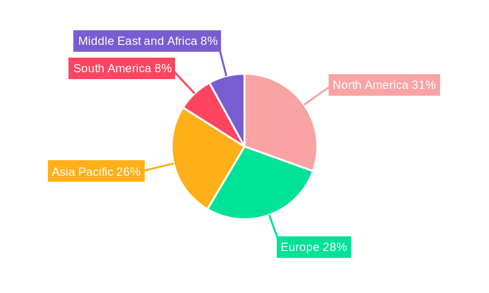 Pumps Market Market Share by Region - Global Geographic Distribution