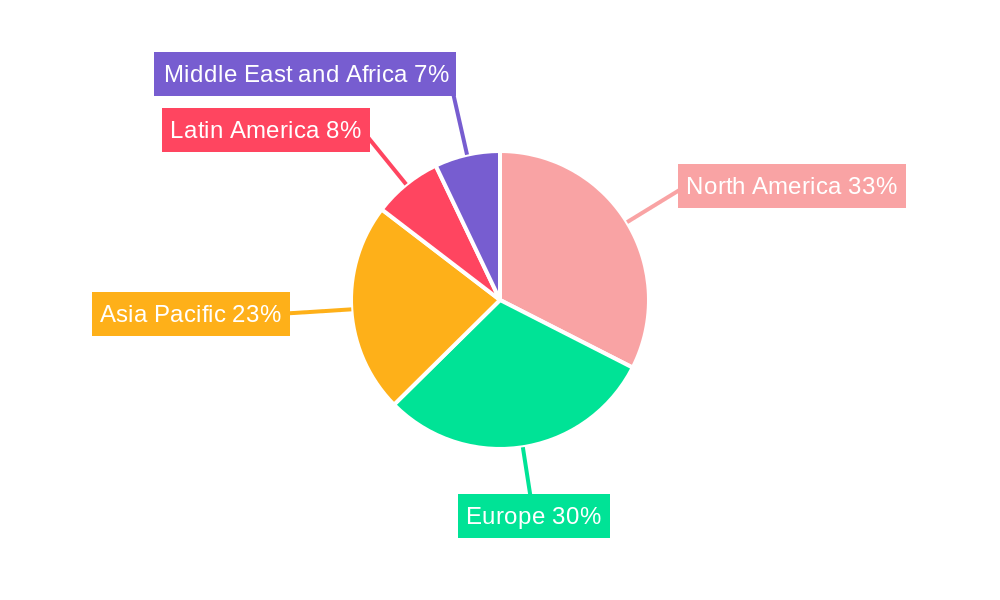 Reusable Foodservice Packaging Market Market Share by Region - Global Geographic Distribution