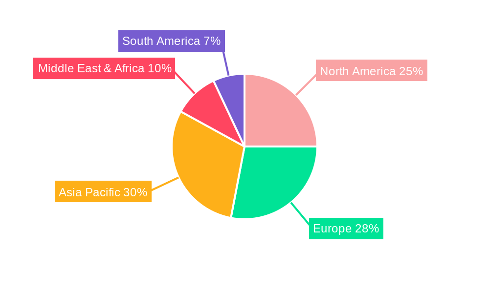 Seismic Survey Vessel Market Share by Region - Global Geographic Distribution