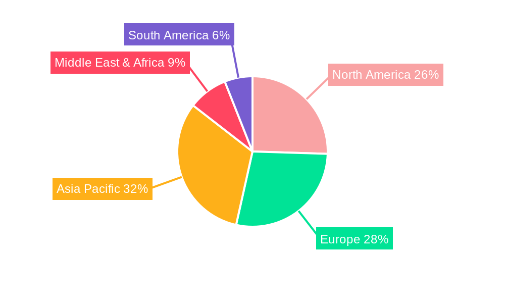 Skin Cleansing Disinfectant Market Share by Region - Global Geographic Distribution