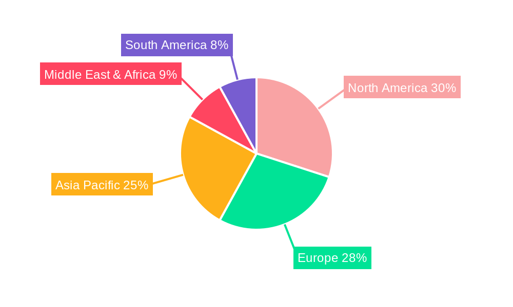Turbine Repair Services Market Share by Region - Global Geographic Distribution