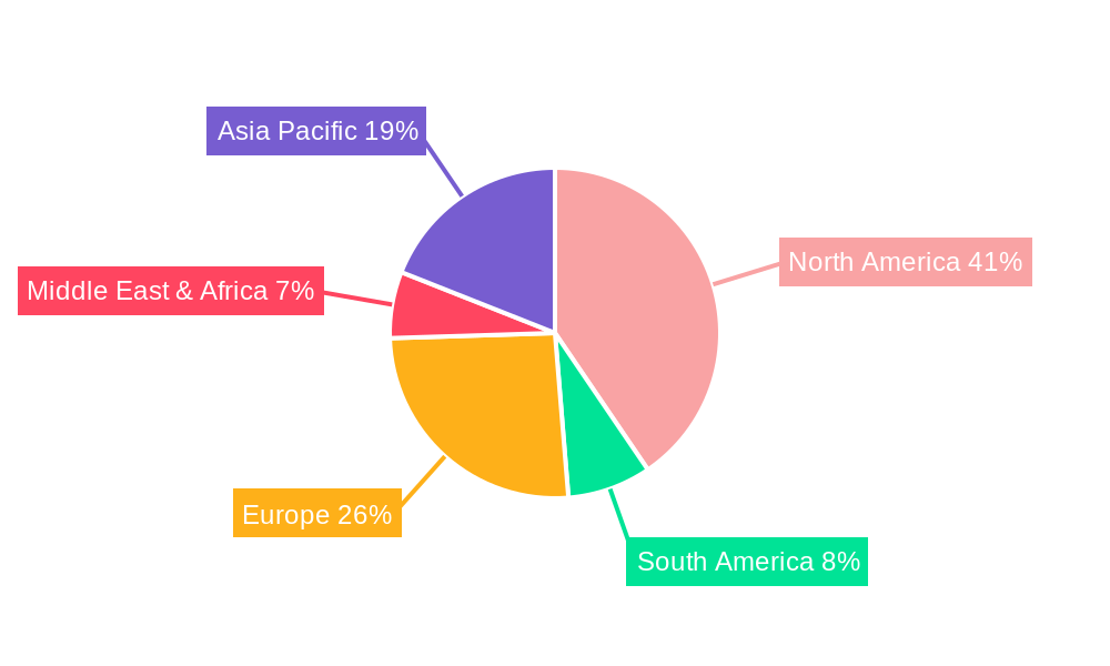 US Electronic Gadgets Insurance Market Market Share by Region - Global Geographic Distribution