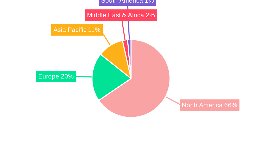 US Food Service Market Market Share by Region - Global Geographic Distribution