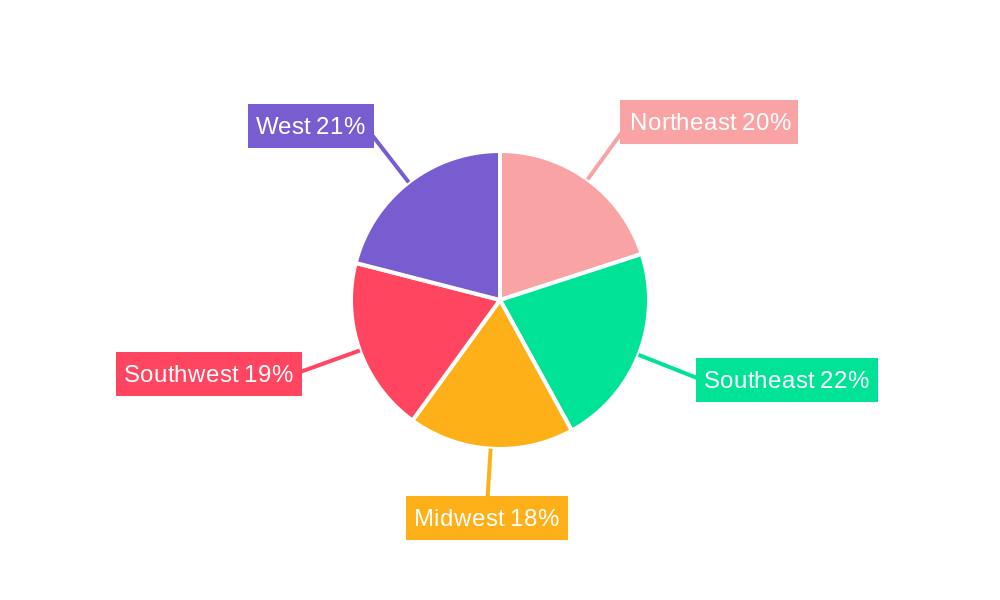 US Pet Food Market Market Share by Region - Global Geographic Distribution