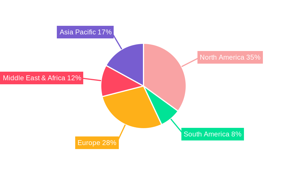 US Protective Coatings Market Market Share by Region - Global Geographic Distribution