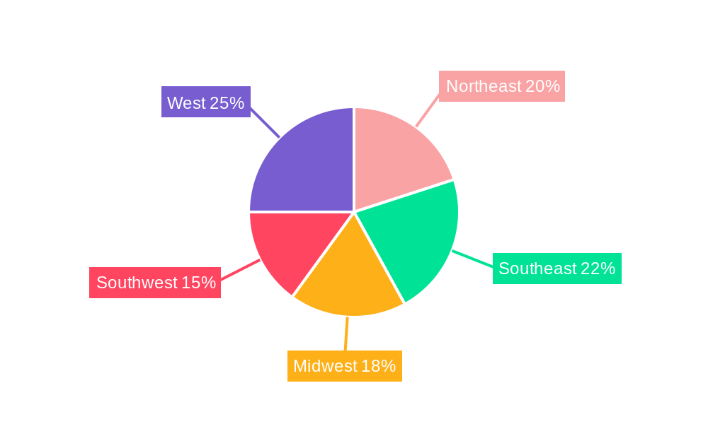 US TANKER TRUCK MARKET Market Share by Region - Global Geographic Distribution