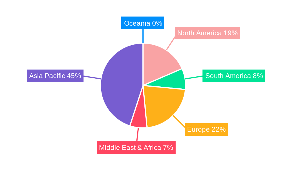 Ultrafine Nano Copper Powder Market Share by Region - Global Geographic Distribution