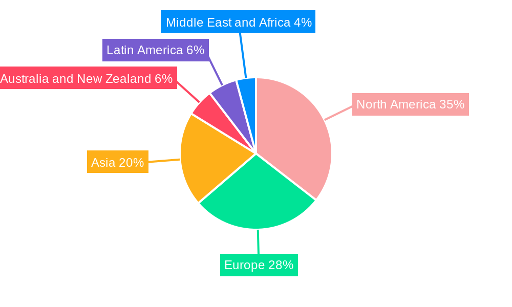 Virtual Event Industry Market Share by Region - Global Geographic Distribution