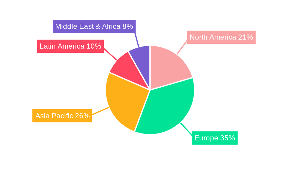 Agri Pv System Market Share by Region - Global Geographic Distribution