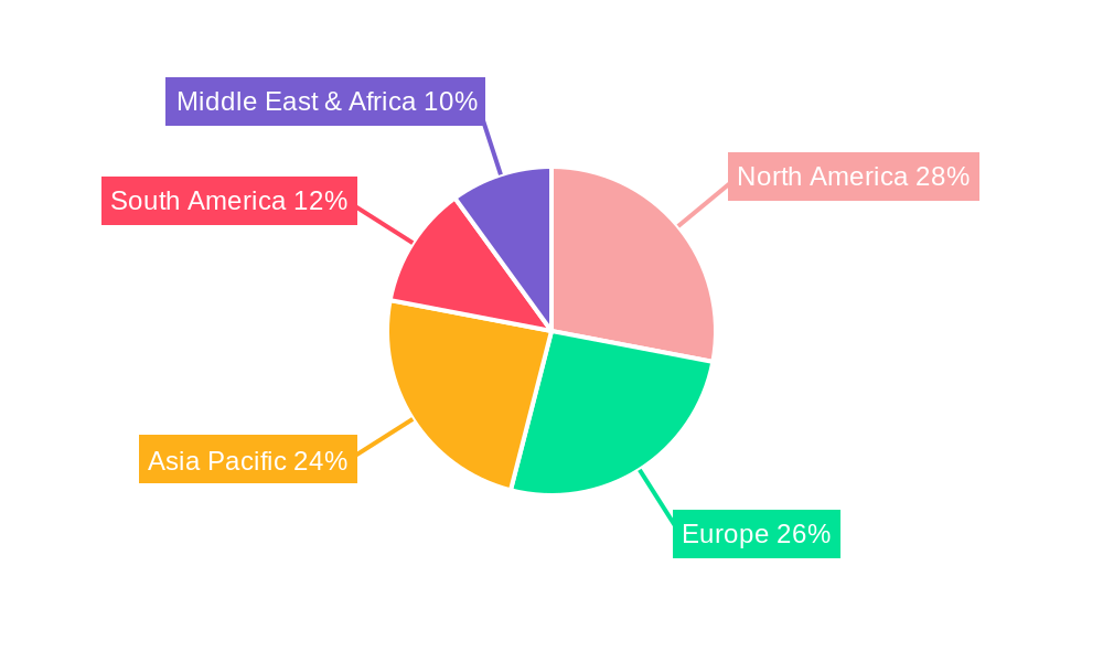 Bags of Saline Market Share by Region - Global Geographic Distribution