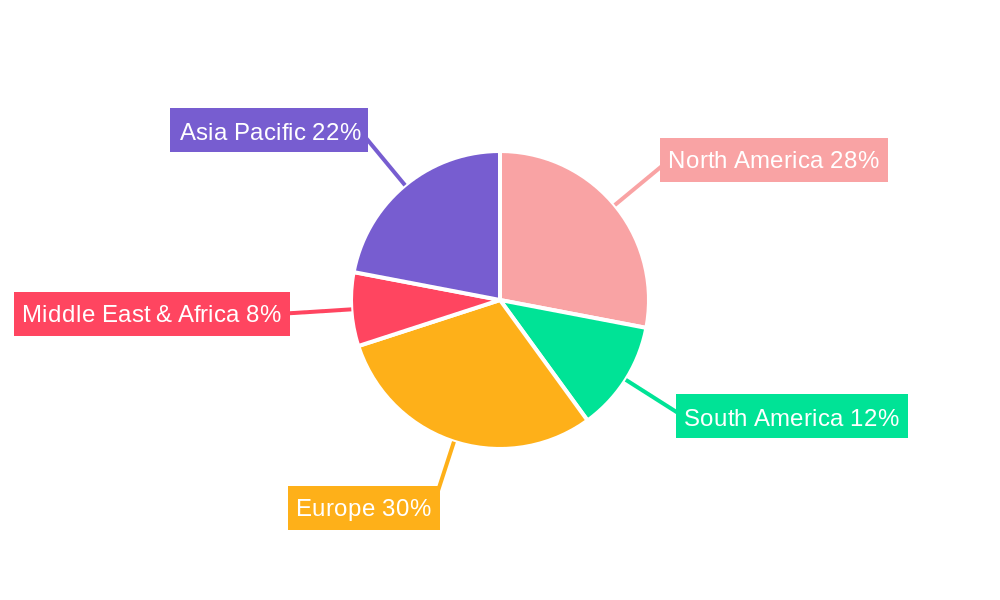 Eyelash Tweezers Market Share by Region - Global Geographic Distribution