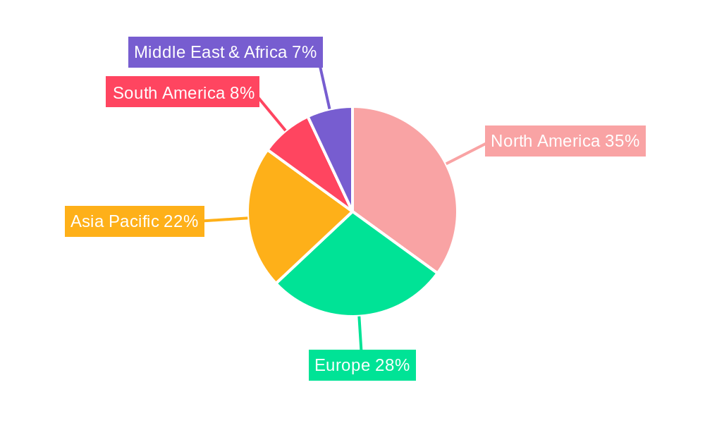 Grooming Table Market Share by Region - Global Geographic Distribution
